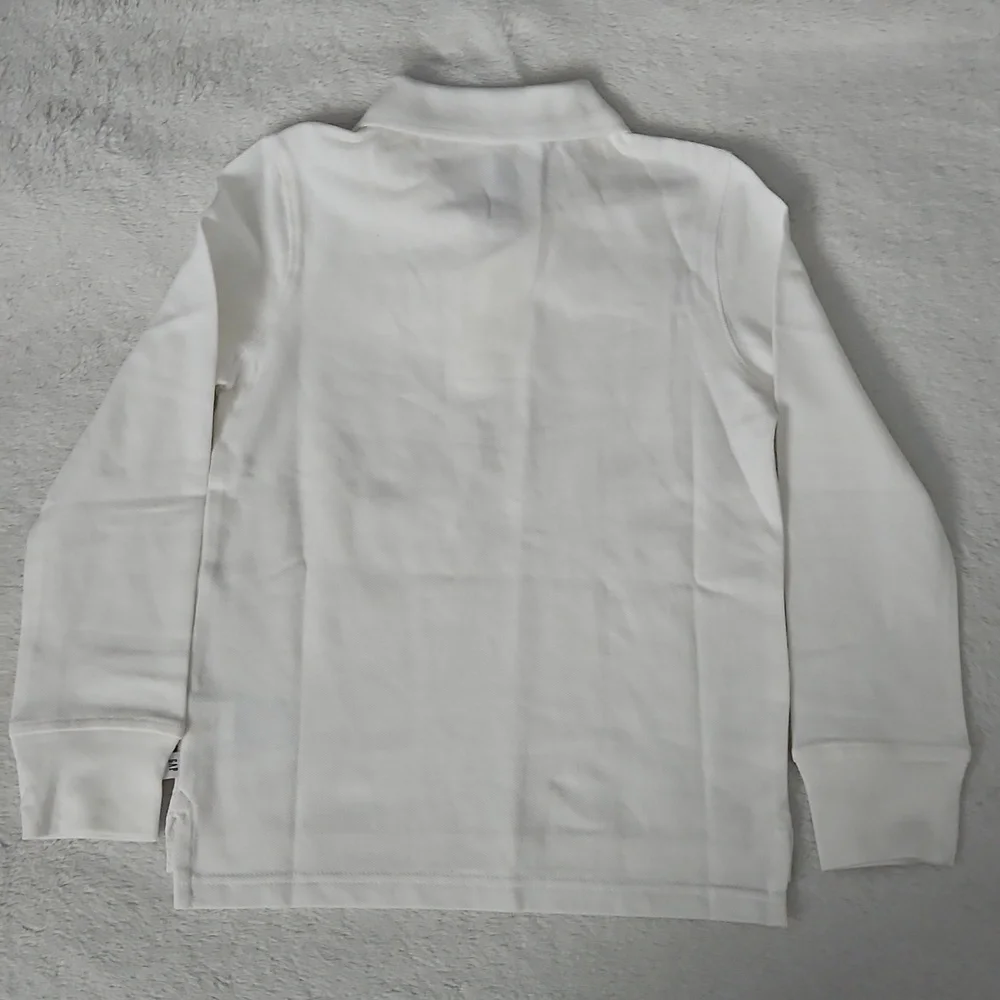 Gap Kids Organic Cotton Long Sleeve Polo Uniform Shirt